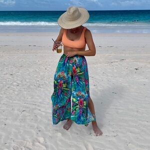 LULI FAMA MIAMI HIDDEN GEMS  Open Sides Wide Leg Pant